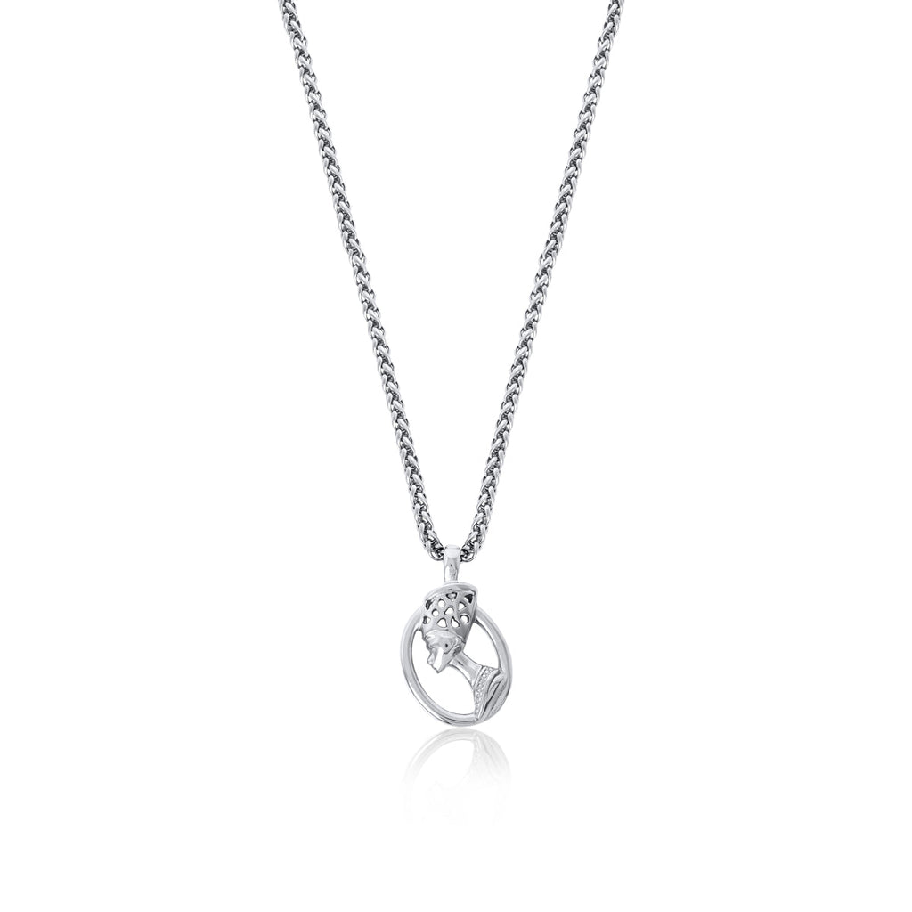 Pharaoh Pendant Necklace - Silver