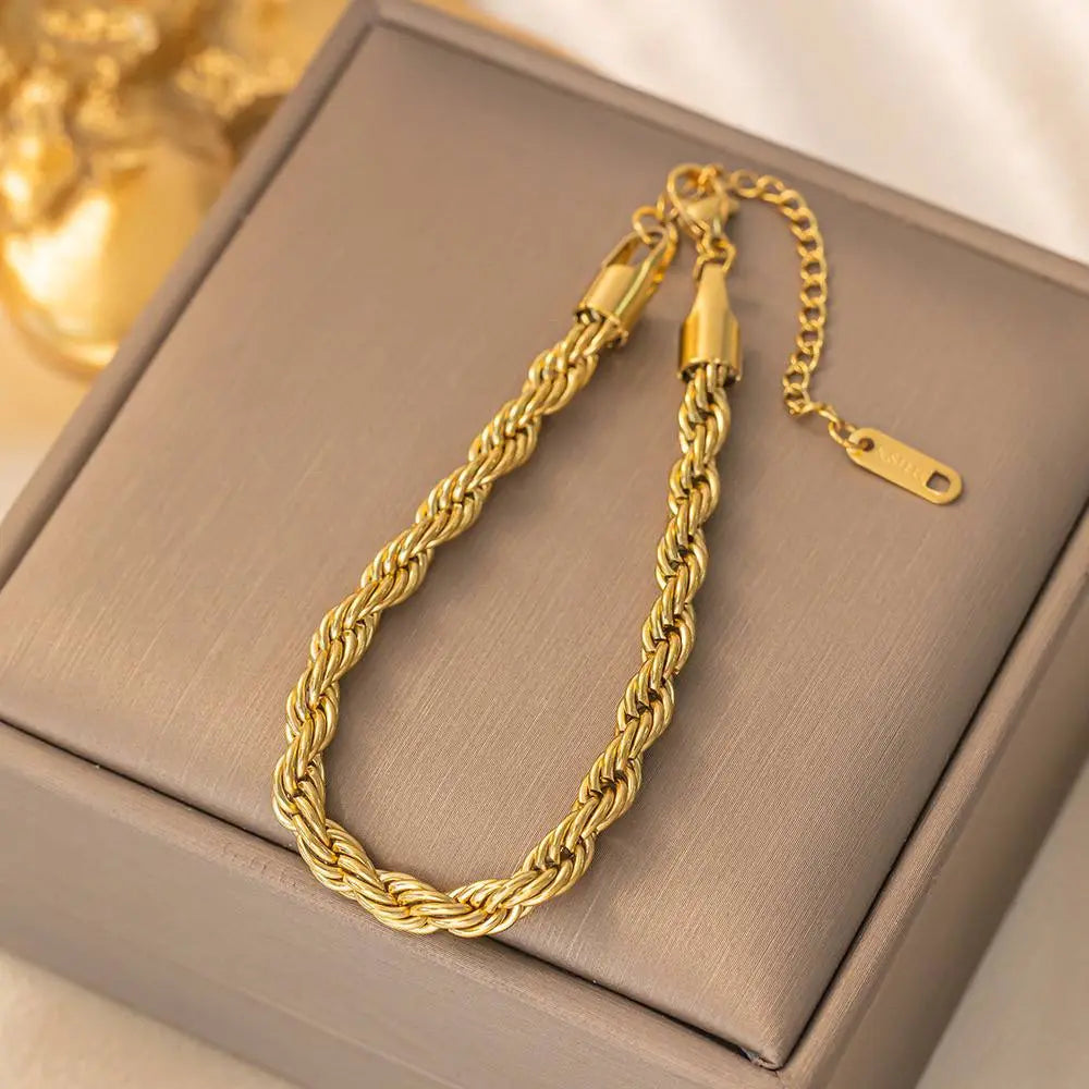 PUSCA Twisted Rope Chain Bracelet