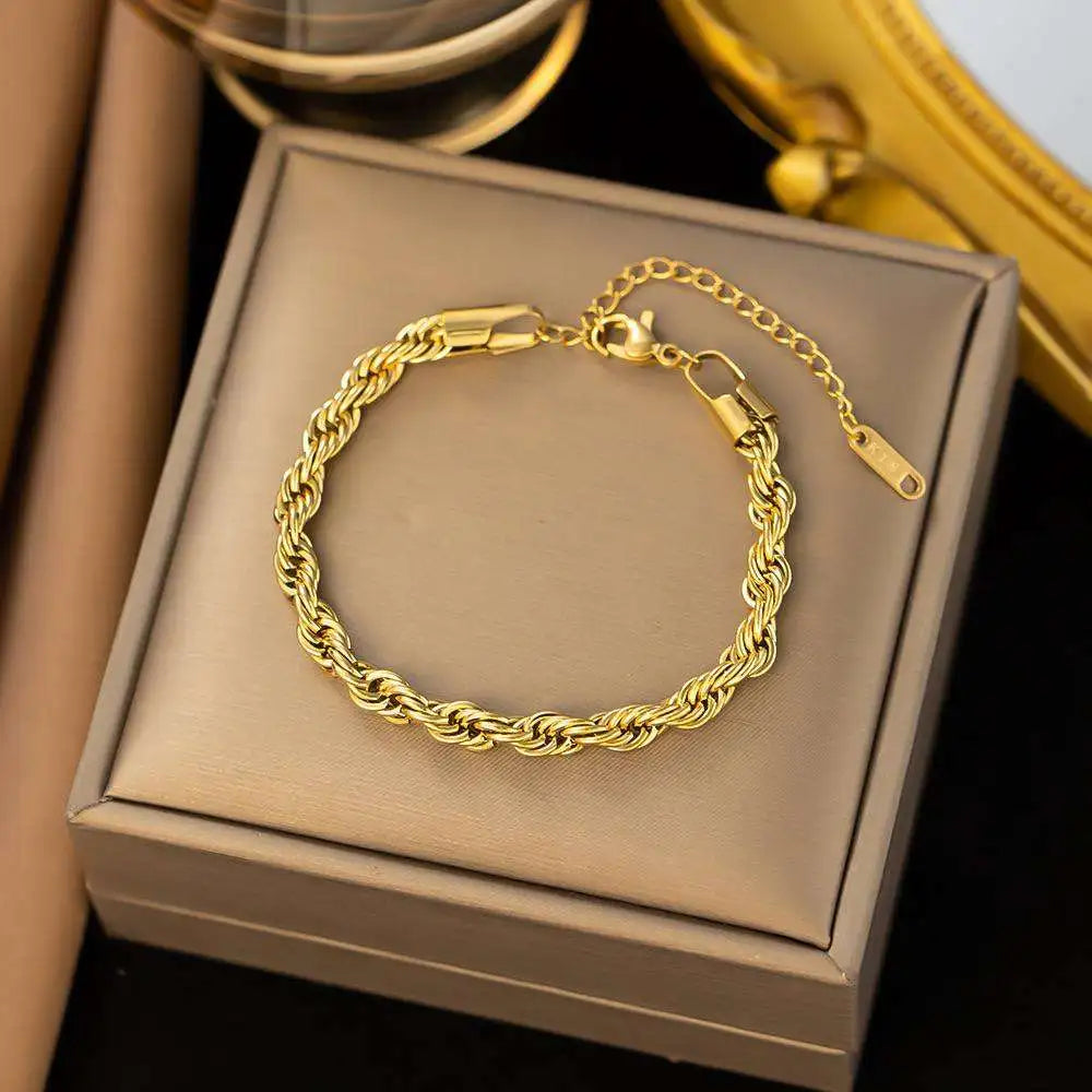 PUSCA Twisted Rope Chain Bracelet