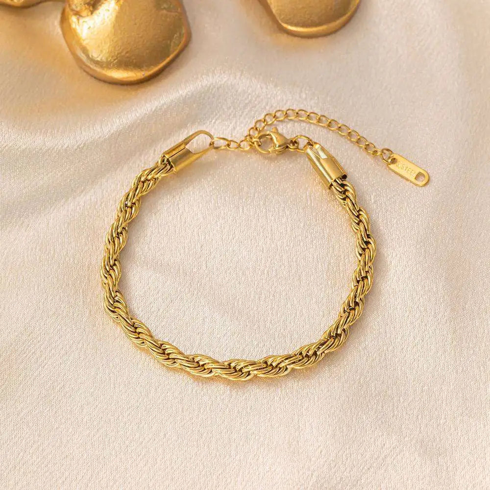 PUSCA Twisted Rope Chain Bracelet