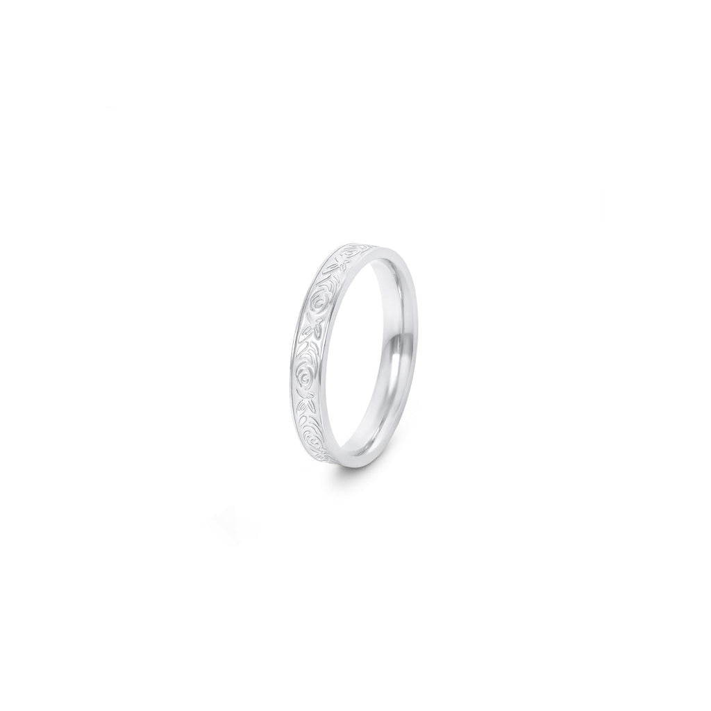 Floral Ring Silver