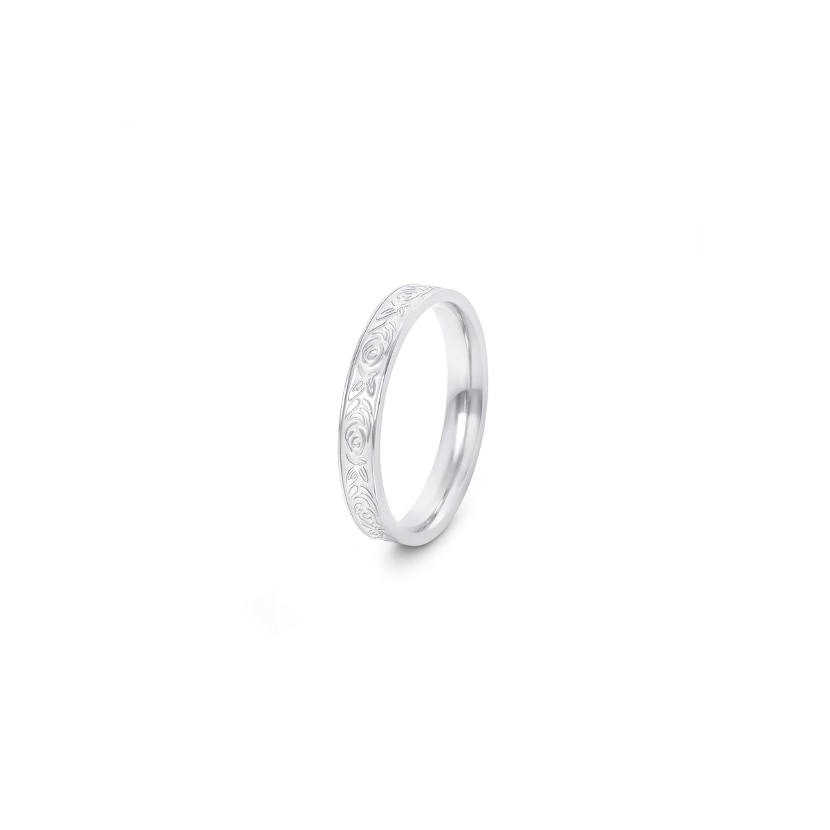Floral Ring Silver