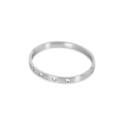 Multi Shape Stone Bracelet - Silver