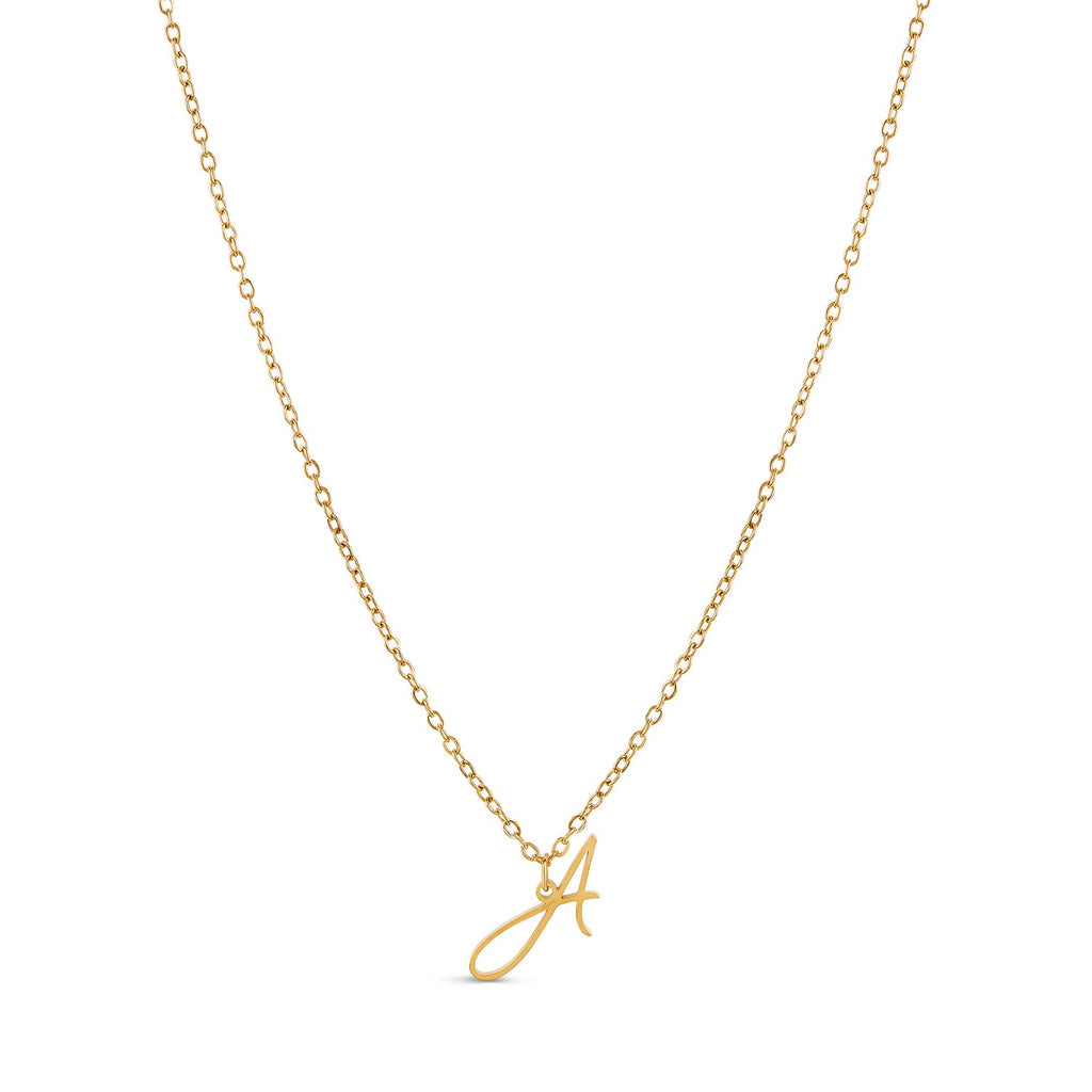 Scripture Initial Necklace - Gold