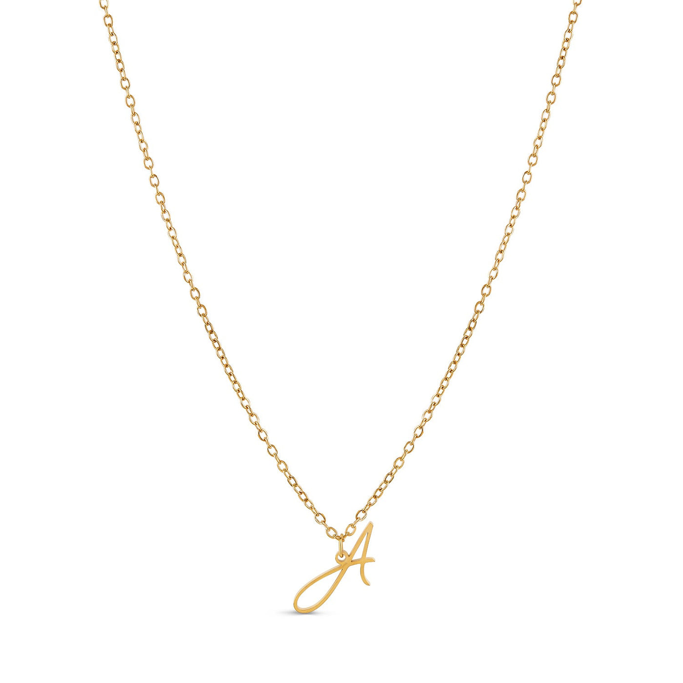 Scripture Initial Necklace - Gold