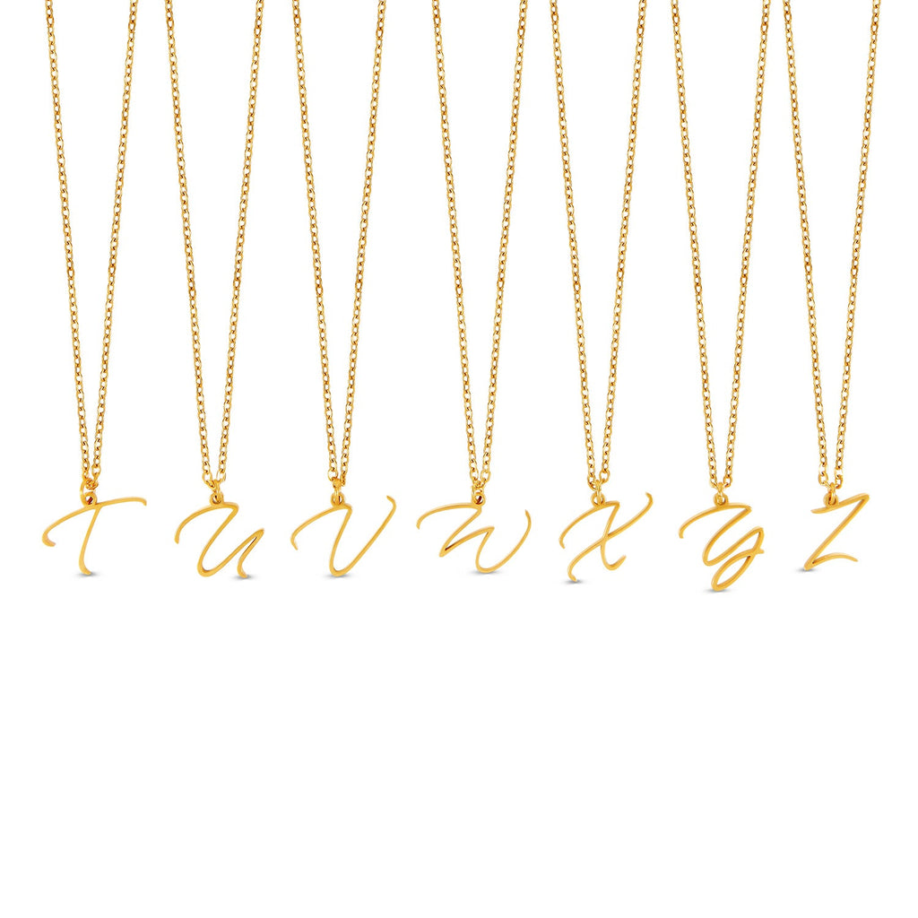 Scripture Initial Necklace - Gold