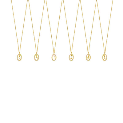 Chandelier Initial Necklace - Gold