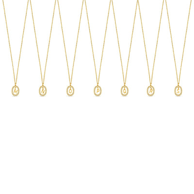 Chandelier Initial Necklace - Gold