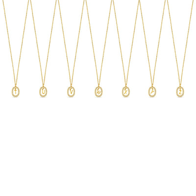Chandelier Initial Necklace - Gold