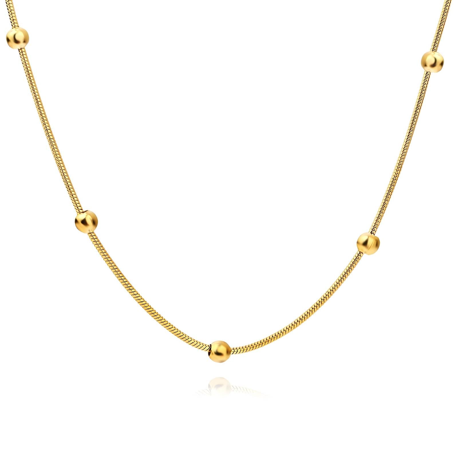 Dainty Drop Bead Necklace