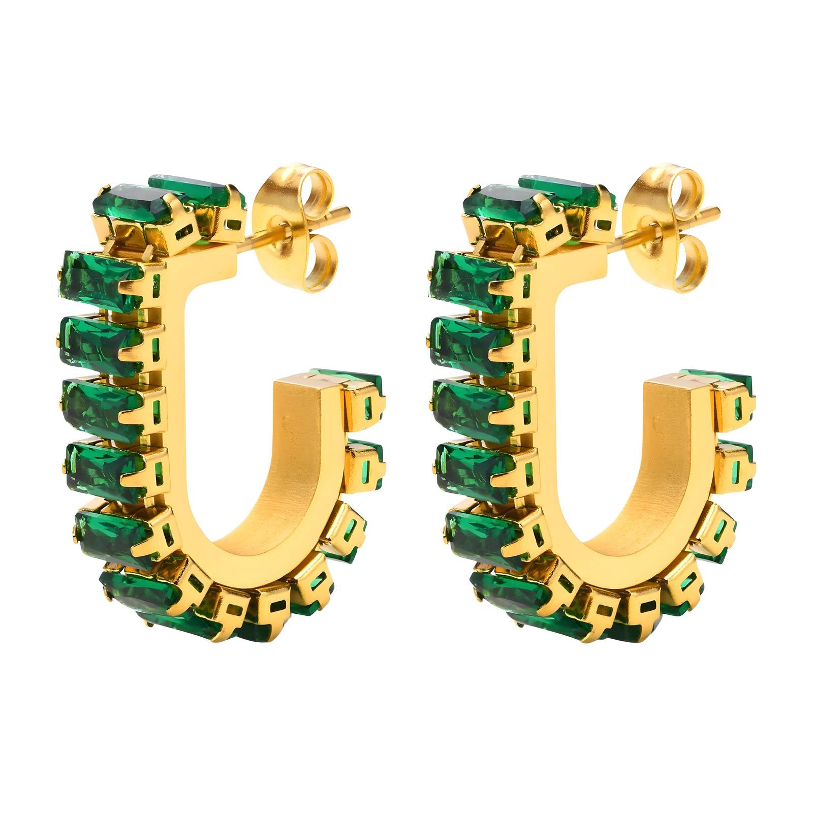 Emerald Edge Hoops