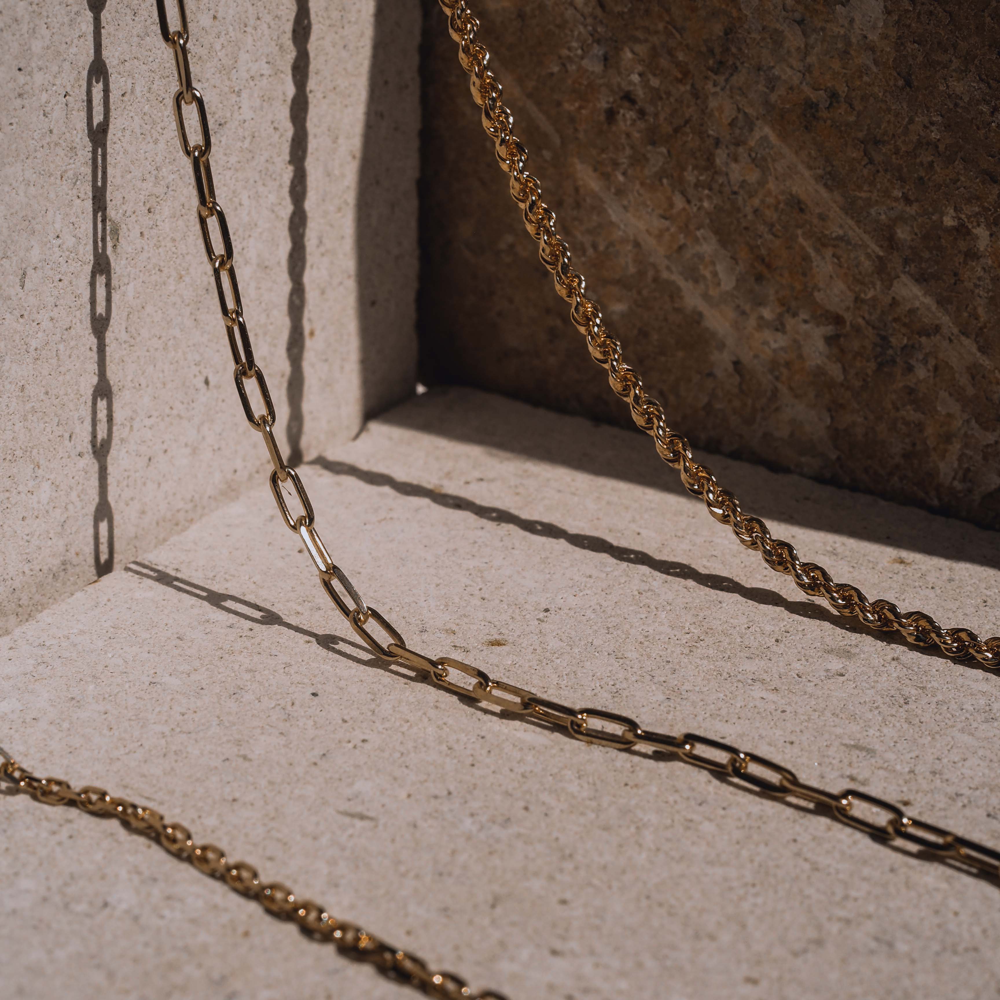 Long Beach Link Chain - Gold