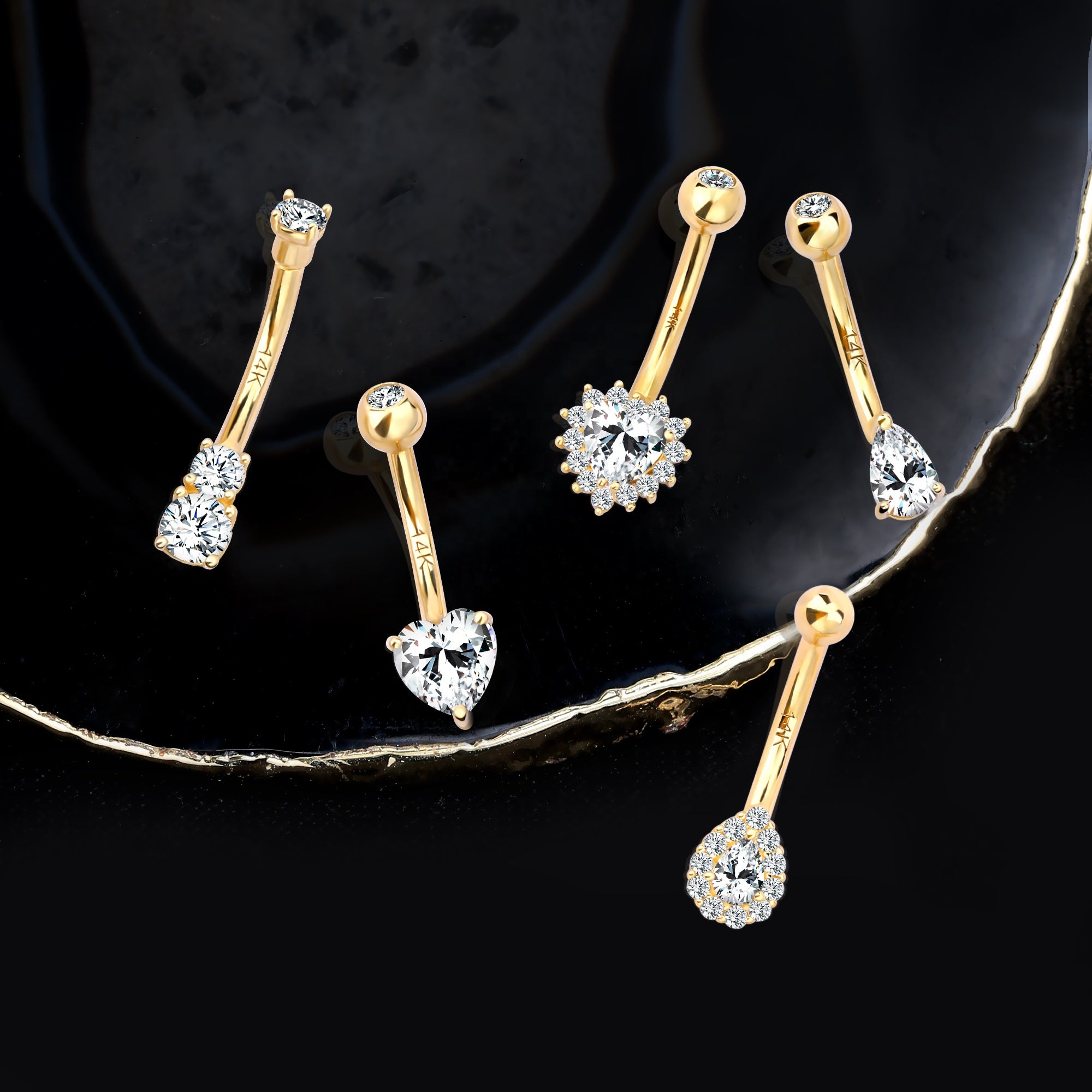 PUSCA Crystal Barbell Labret