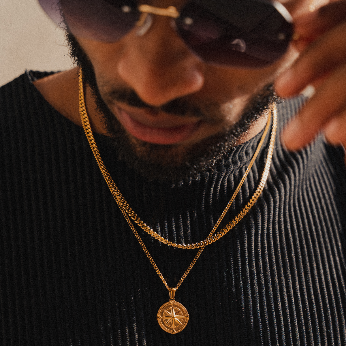 Curb Chain Bracelet X Curb Chain Necklace Set - 18K Gold