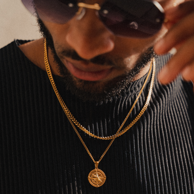 Curb Chain Bracelet X Curb Chain Necklace Set - 18K Gold
