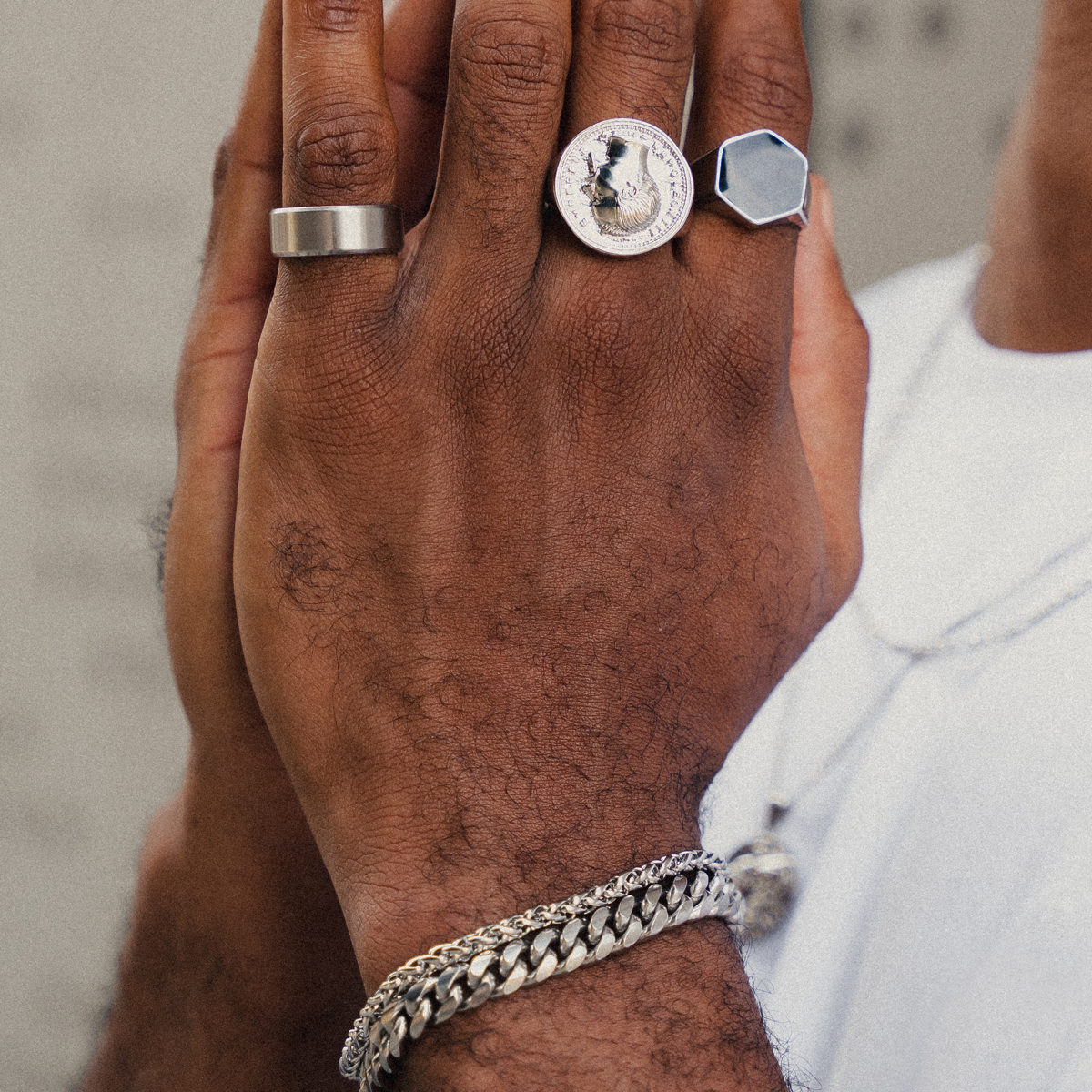 Curb Chain Bracelet - Silver