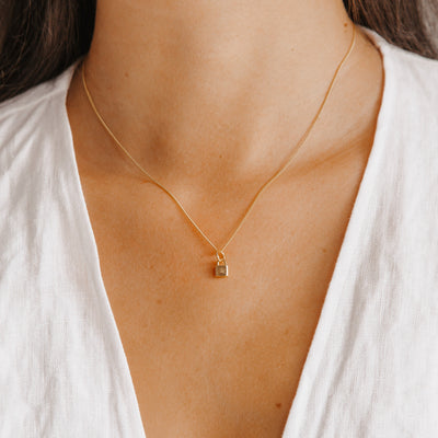 Lock & Key BFF Necklace SET - GOLD