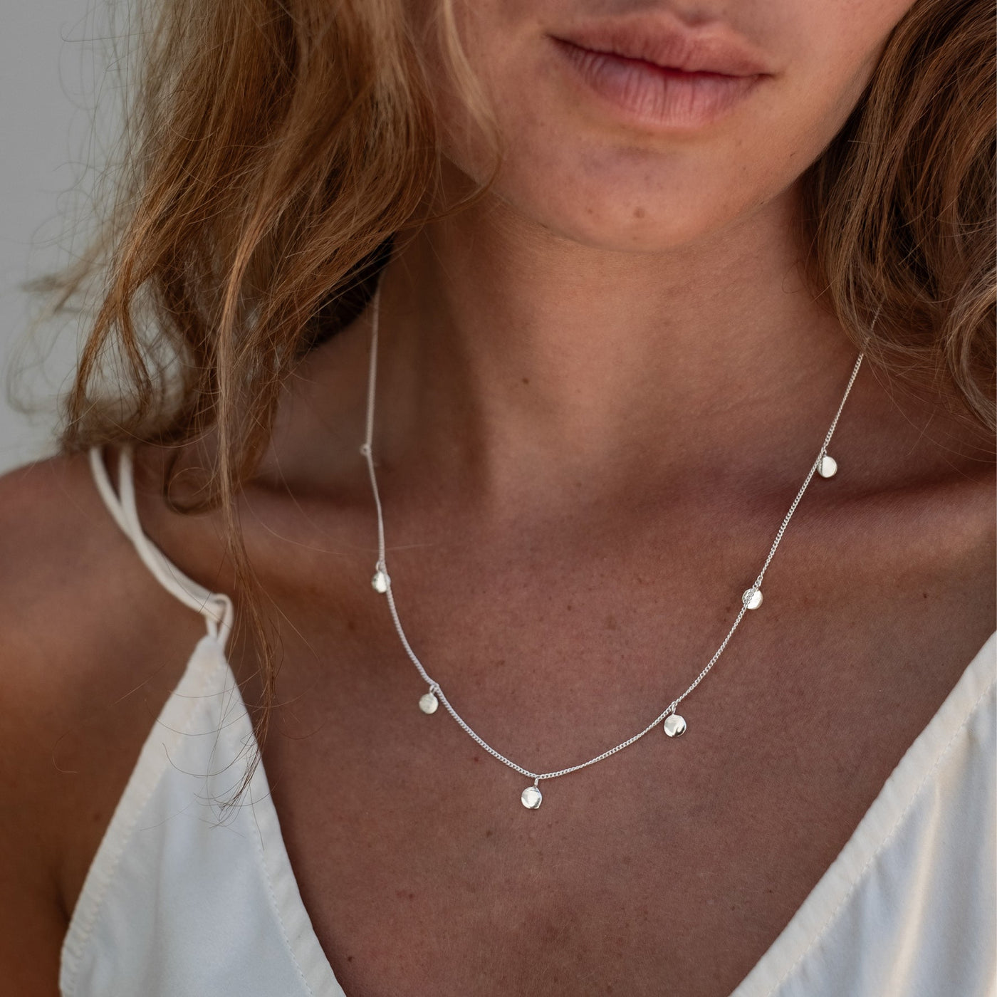 Liberty Droplet Necklace - Silver