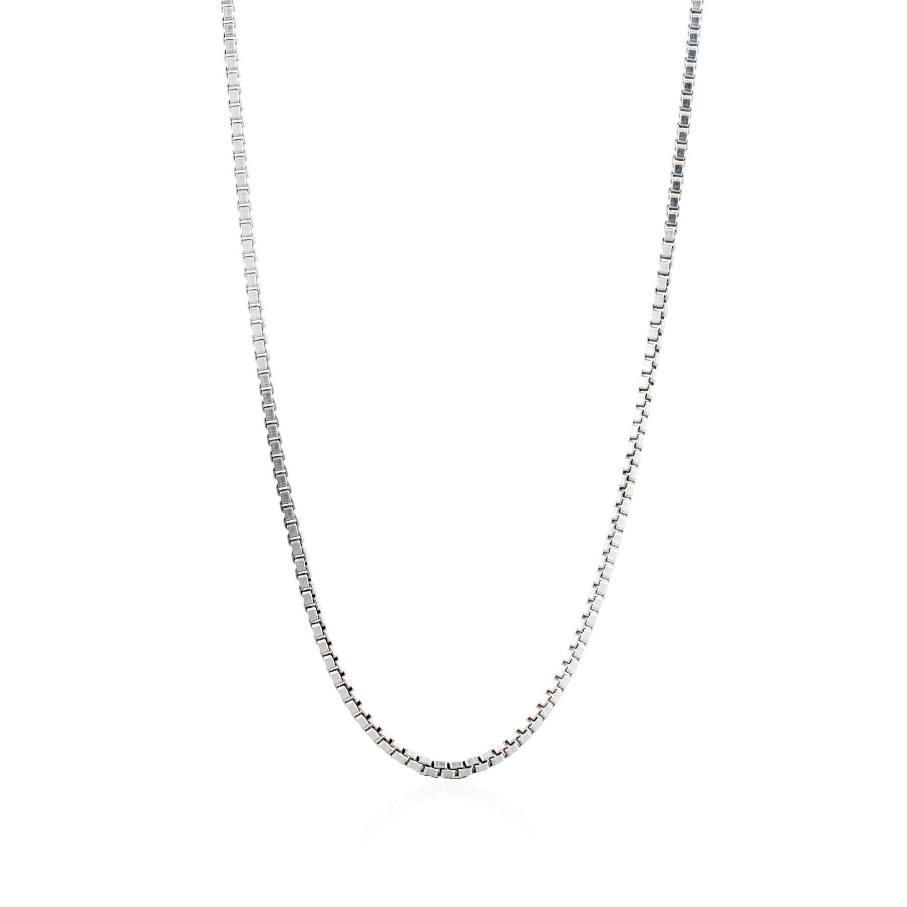 Bahama Box Chain Necklace - Silver