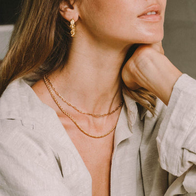 Long Beach Link Chain - Gold