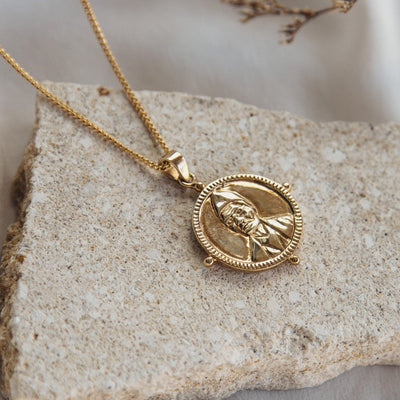 SOJOURNER 'STRENGTH' NECKLACE PENDANT - GOLD