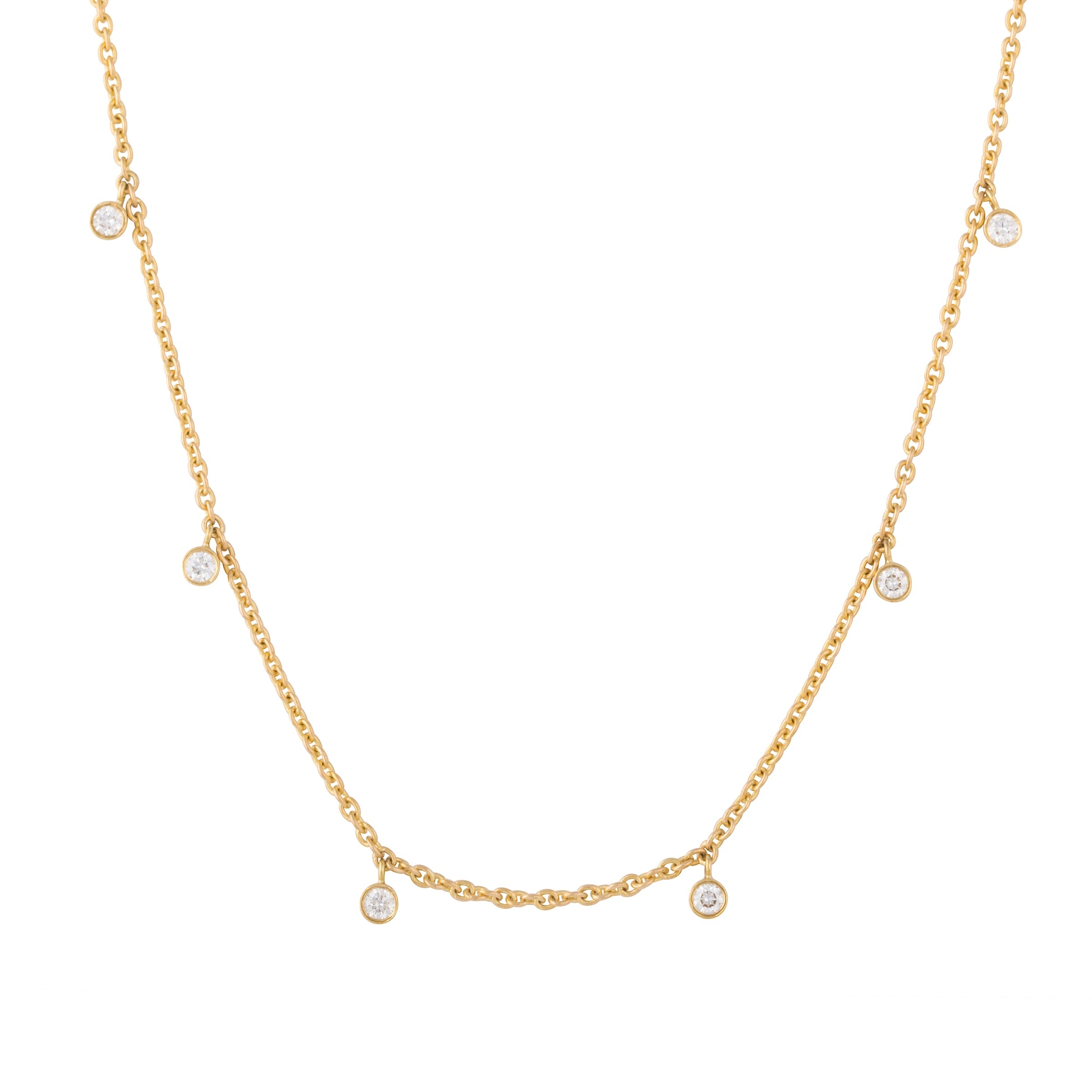 PUSCA Moissanite Satellite Choker Necklace