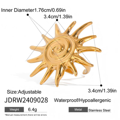 sun open ring