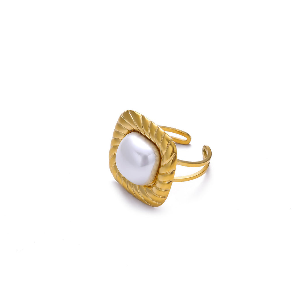 polygonal pearl ring
