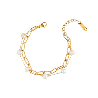 pearl chain bracelet