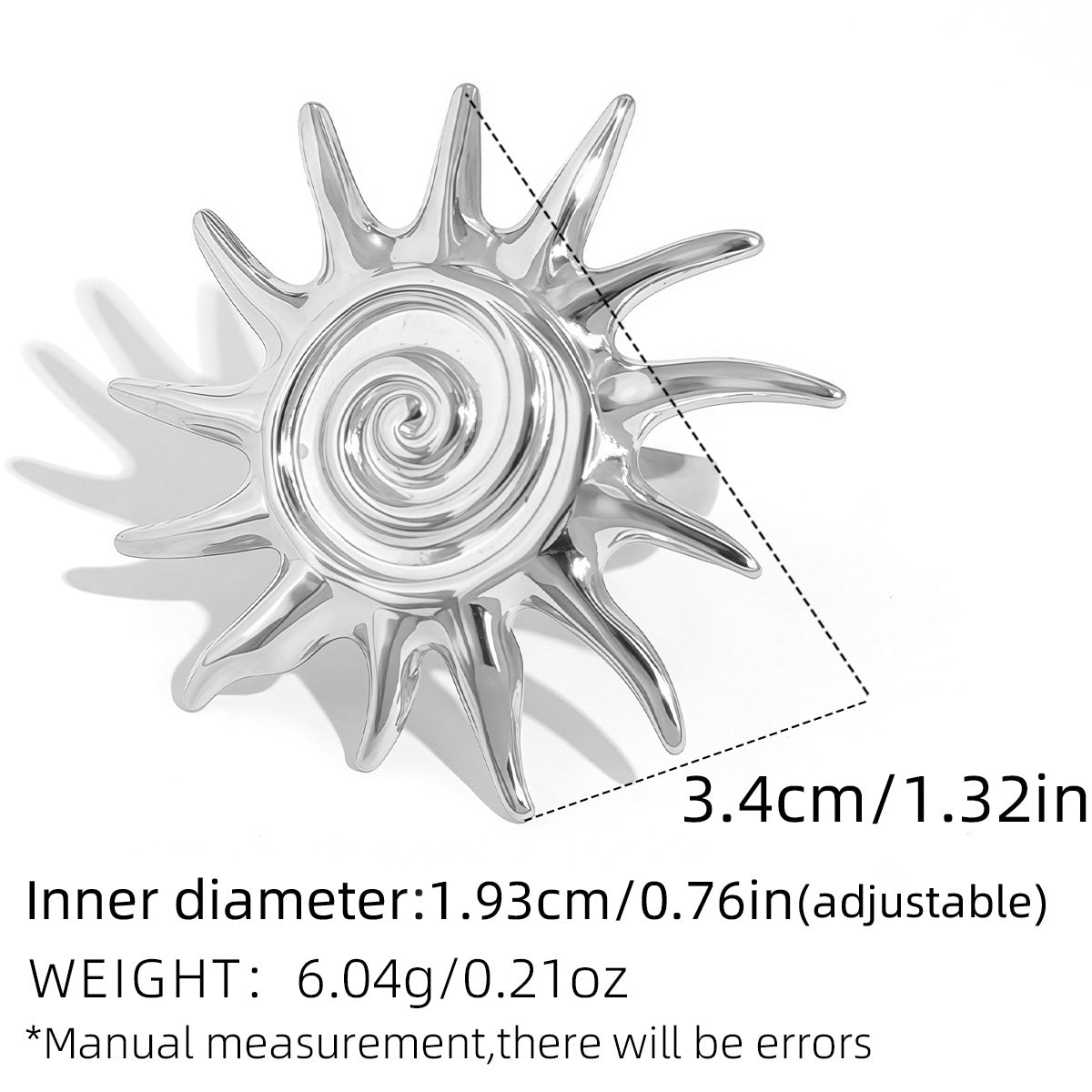 sun open ring