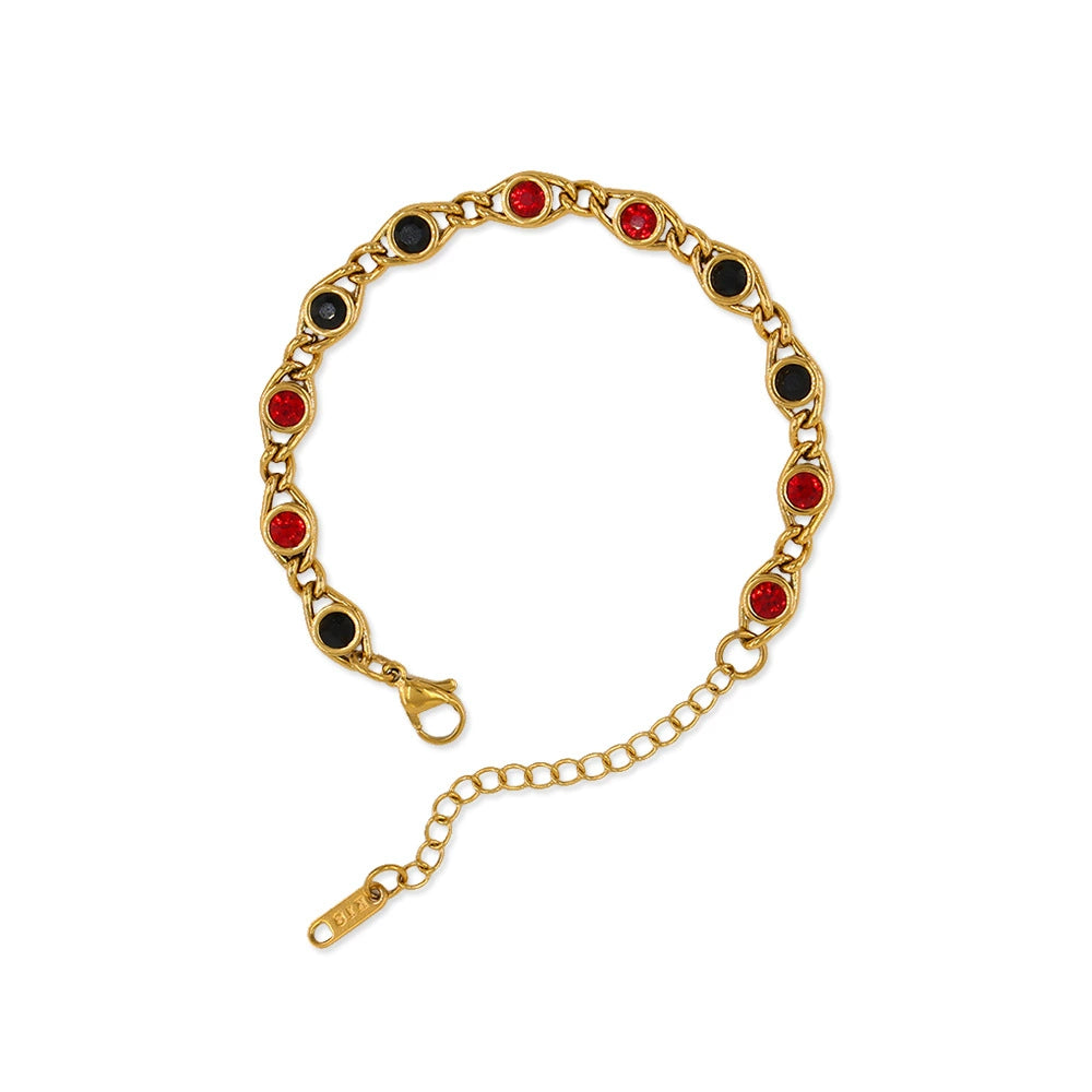 colorful rhinestone bracelet