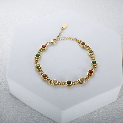 colorful rhinestone bracelet