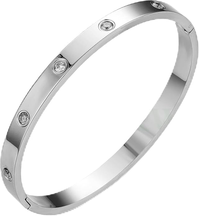 PUSCA Stylish Stone Bracelet - Silver