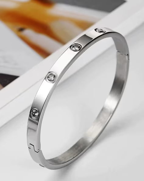 PUSCA Stylish Stone Bracelet - Silver