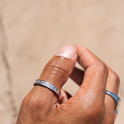 Floral Ring Silver