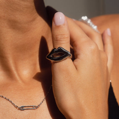 Lèvres Ring - Silver