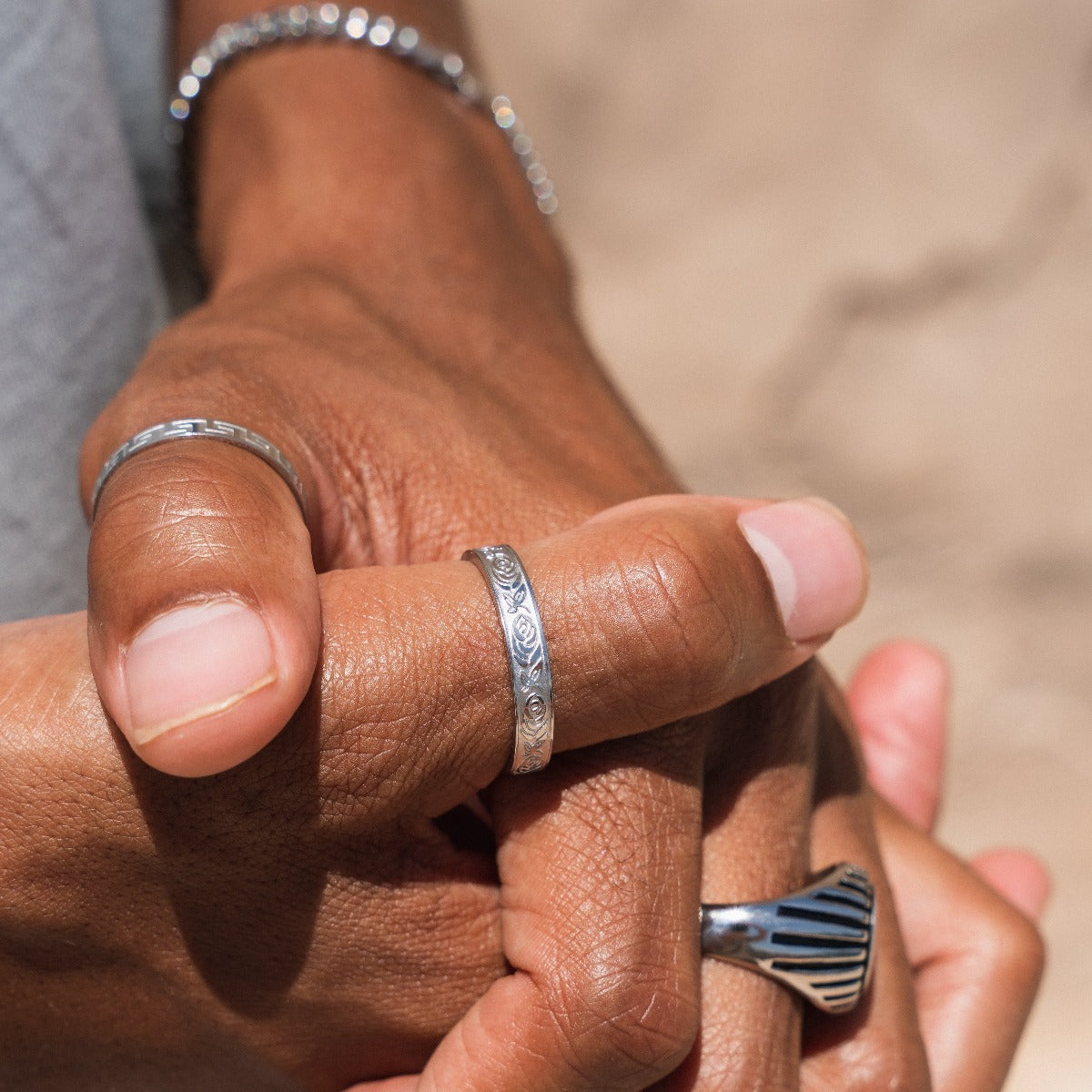 Floral Ring Silver