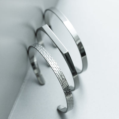 Adjustable Cuff Bangle - Silver