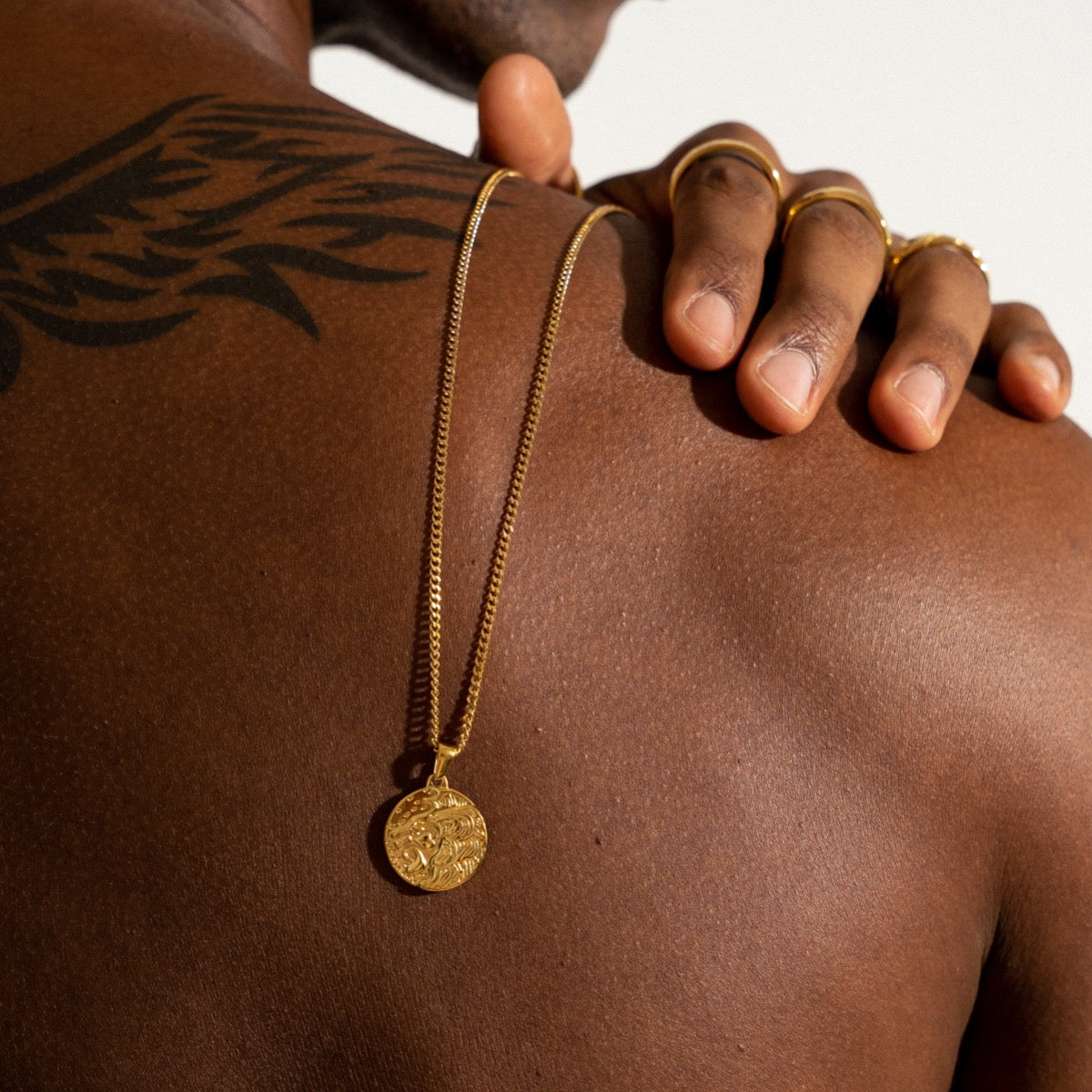 Lion Pendant Necklace - 18K Gold Plated