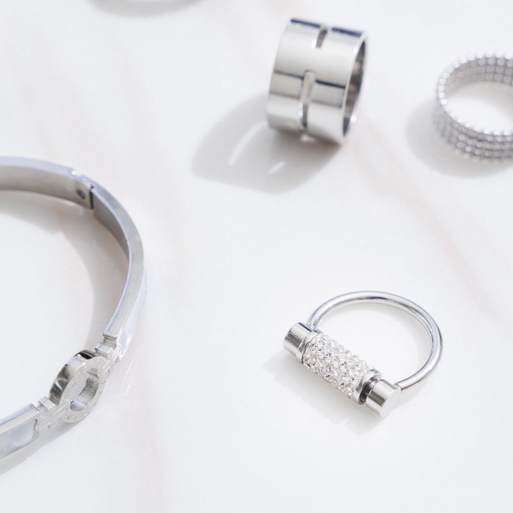Glitz Fidget Ring - Silver
