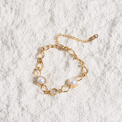 Cora Pearl Pendant Bracelet - Gold