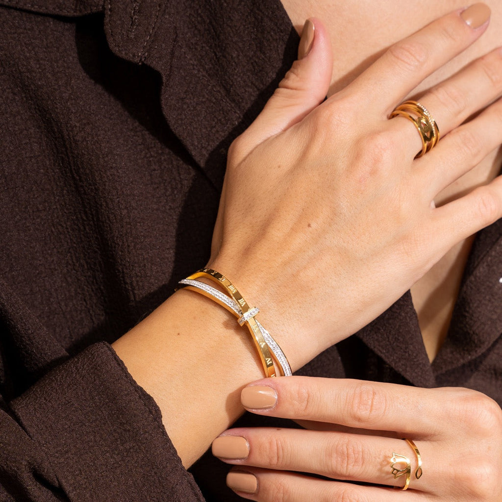 Riviera Bangle Bracelet - Gold