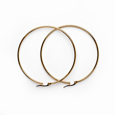Hoop Earrings - Gold