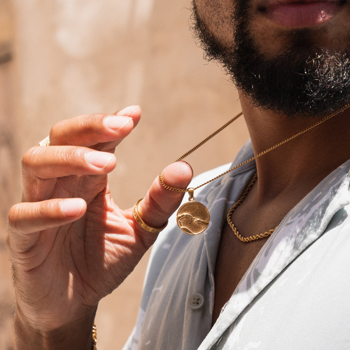 Creation of Adam Pendant Necklace - Gold