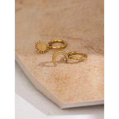 Star Moon Earrings