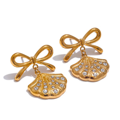 Shell Bow Earrings