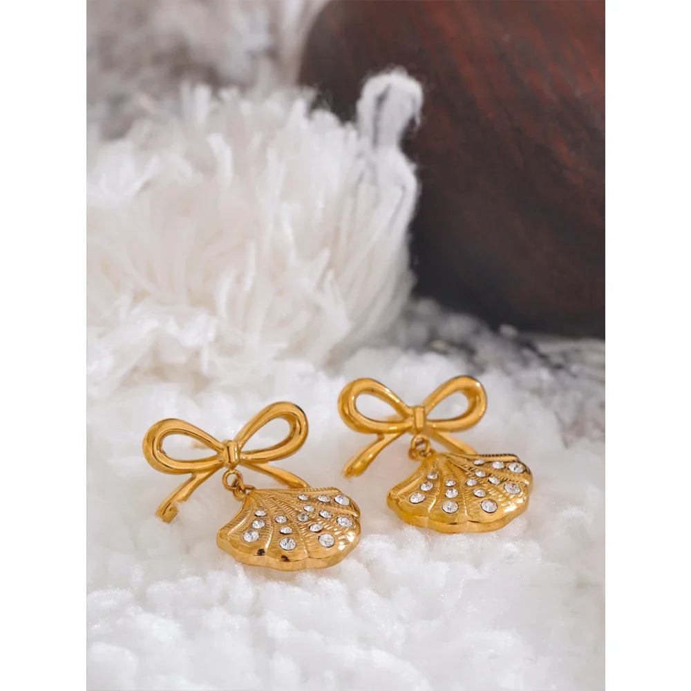 Shell Bow Earrings
