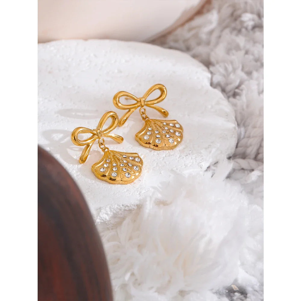Shell Bow Earrings