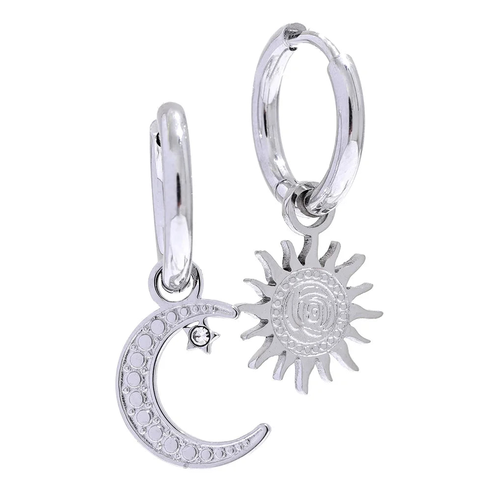 Star Moon Earrings
