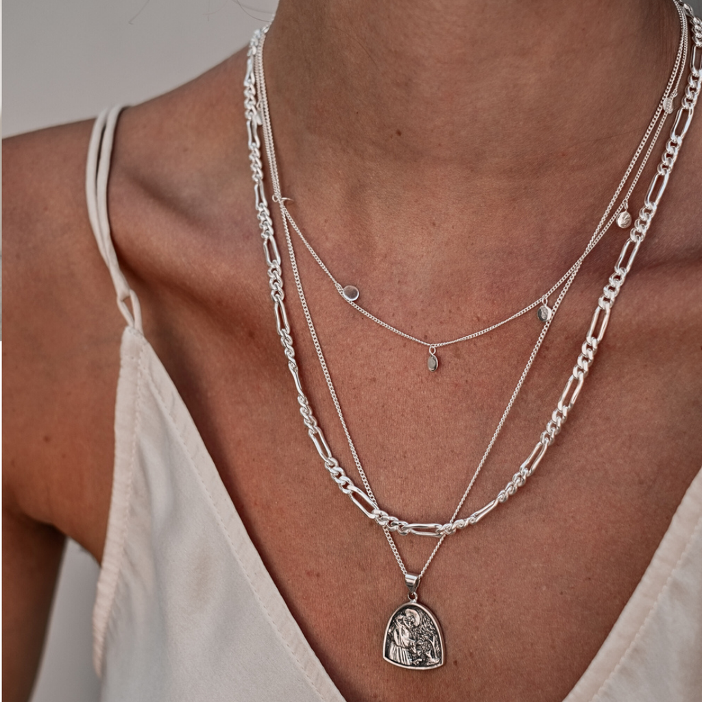 St Assisi - Patron Saint of Animals & the Environment Necklace - Silver